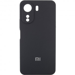 Чохол Silicone Cover Lakshmi Full Camera (AA) with logo для Xiaomi Redmi 13C / Poco C65 Чорний / Black