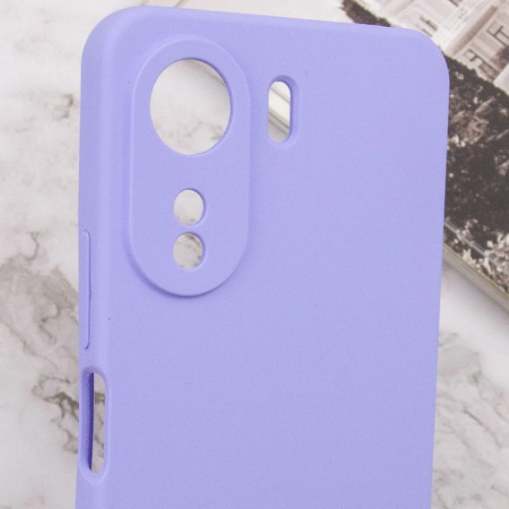 Чехол Silicone Cover Lakshmi Full Camera (AA) with logo для Xiaomi Redmi 13C / Poco C65 Сиреневый / Dasheen