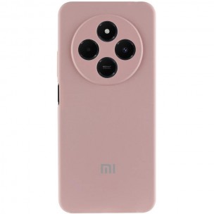 Чехол Silicone Cover Lakshmi Full Camera (AA) with logo для Xiaomi Redmi 14C / Poco C75 Розовый / Pink Sand