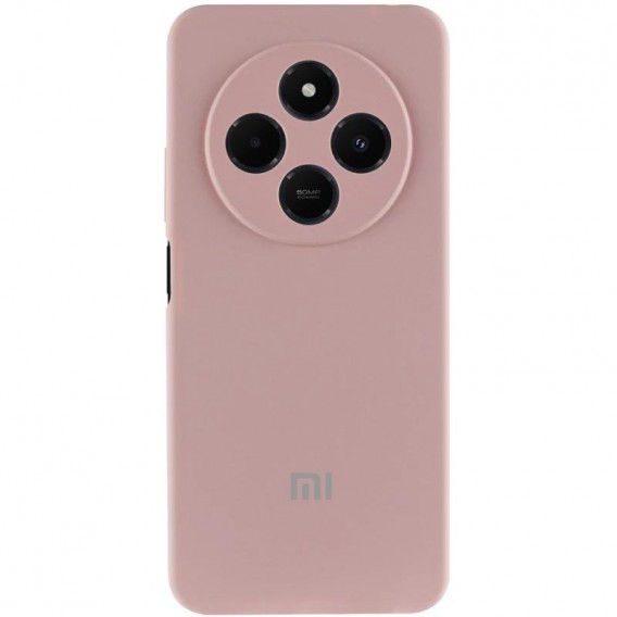Чохол Silicone Cover Lakshmi Full Camera (AA) with logo для Xiaomi Redmi 14C / Poco C75 Рожевий / Pink Sand