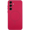 Чохол Silicone Cover Lakshmi Full Camera (AA) with MagFit для Samsung Galaxy S24 FE Червоний / Rose Red