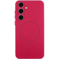 Чохол Silicone Cover Lakshmi Full Camera (AA) with MagFit для Samsung Galaxy S24 FE Червоний / Rose Red