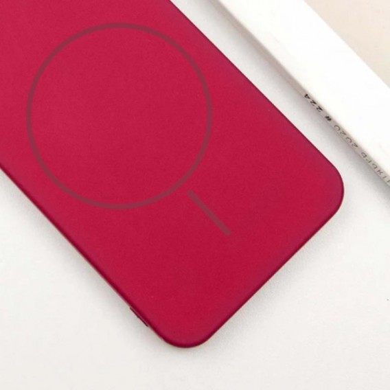 Чохол Silicone Cover Lakshmi Full Camera (AA) with MagFit для Samsung Galaxy S24 FE Червоний / Rose Red