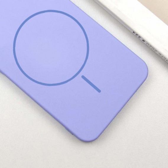 Чехол Silicone Cover Lakshmi Full Camera (AA) with MagFit для Samsung Galaxy S24 FE Сиреневый / Dasheen