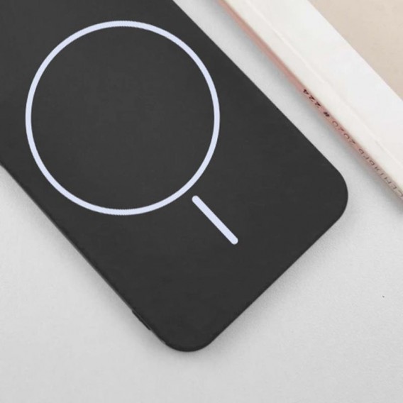 Чехол Silicone Cover Lakshmi Full Camera (AA) with MagFit для Samsung Galaxy S24 FE Черный / Black