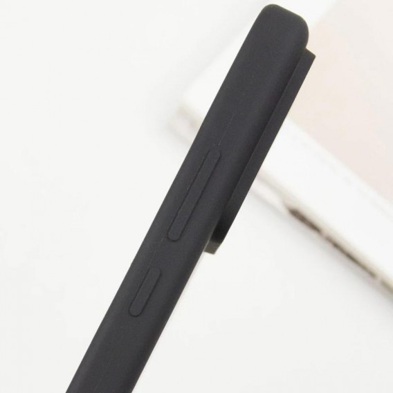 Чехол Silicone Cover Lakshmi Full Camera (AA) with MagFit для Samsung Galaxy S24 FE Черный / Black