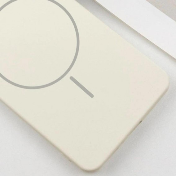 Чехол Silicone Cover Lakshmi Full Camera (AA) with MagFit для Samsung Galaxy S24 Ultra Белый / White