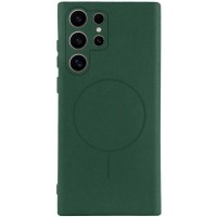 Чохол Silicone Cover Lakshmi Full Camera (AA) with MagFit для Samsung Galaxy S24 Ultra Зелений / Dark green