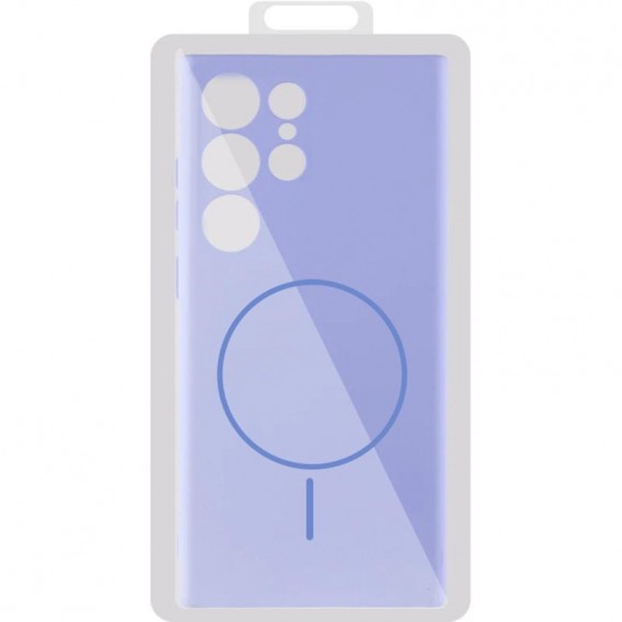 Чехол Silicone Cover Lakshmi Full Camera (AA) with MagFit для Samsung Galaxy S24 Ultra Сиреневый / Dasheen
