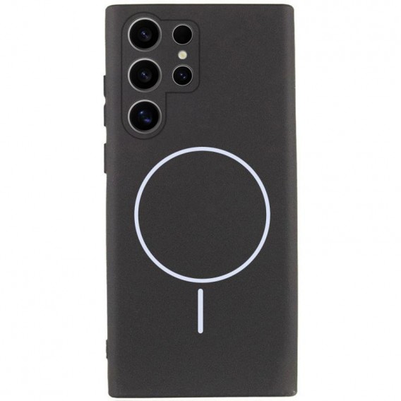 Чохол Silicone Cover Lakshmi Full Camera (AA) with MagFit для Samsung Galaxy S24 Ultra Чорний / Black