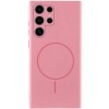 Чехол Silicone Cover Lakshmi Full Camera (AA) with MagFit для Samsung Galaxy S25 Ultra Розовый / Light pink
