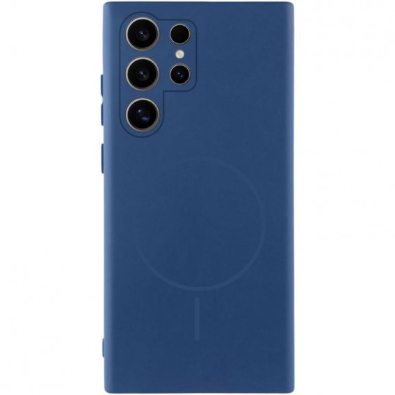 Чохол Silicone Cover Lakshmi Full Camera (AA) with MagFit для Samsung Galaxy S25 Ultra Синій / Navy blue