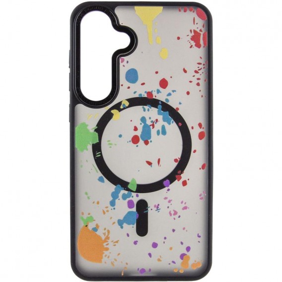Чехол TPU+PC Flush with MagSafe для Samsung Galaxy S24 FE Titanium black