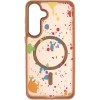 Чехол TPU+PC Flush with MagSafe для Samsung Galaxy S24 FE Desert gold