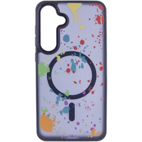 Чехол TPU+PC Flush with MagSafe для Samsung Galaxy S24 FE Dark blue