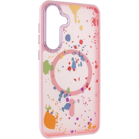 Чохол TPU+PC Flush with MagSafe для Samsung Galaxy S24 FE Baby pink