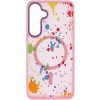 Чехол TPU+PC Flush with MagSafe для Samsung Galaxy S24 FE Baby pink