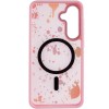 Чехол TPU+PC Flush with MagSafe для Samsung Galaxy S24 FE Baby pink