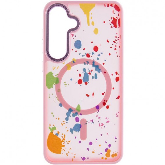 Чохол TPU+PC Flush with MagSafe для Samsung Galaxy S24+ / S25+ Baby pink