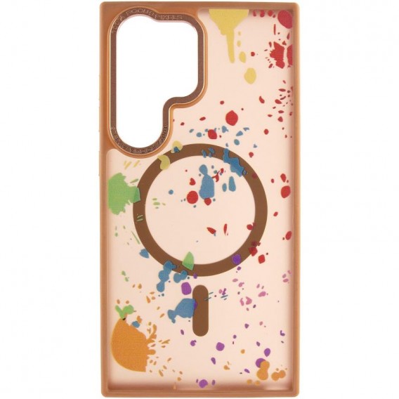 Чехол TPU+PC Flush with MagSafe для Samsung Galaxy S25 Ultra Desert gold
