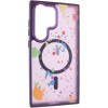 Чехол TPU+PC Flush with MagSafe для Samsung Galaxy S25 Ultra Dark purple