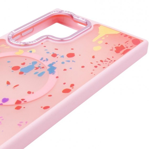 Чехол TPU+PC Flush with MagSafe для Samsung Galaxy S25 Ultra Baby pink
