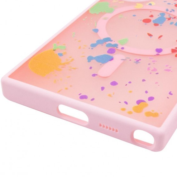 Чехол TPU+PC Flush with MagSafe для Samsung Galaxy S25 Ultra Baby pink
