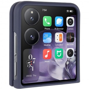Чехол Foldables Silicone Cover Lakshmi (AAA) для Xiaomi Mix Flip Темно-синий / Midnight blue