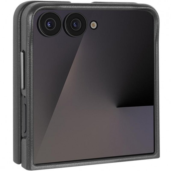 Кожаный чехол Leather Case (AAA) для Samsung Galaxy Z Flip7 Black