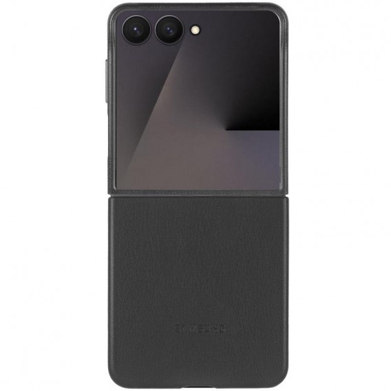 Кожаный чехол Leather Case (AAA) для Samsung Galaxy Z Flip7 Black