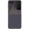 Кожаный чехол Leather Case (AAA) для Samsung Galaxy Z Flip7 Dark Gray
