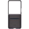 Кожаный чехол Leather Case (AAA) для Samsung Galaxy Z Flip7 Dark Gray