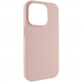 Чохол Silicone Case (AA) NO LOGO with MagSafe для Apple iPhone 14 Pro Max (6.7") Рожевий / Pink Sand