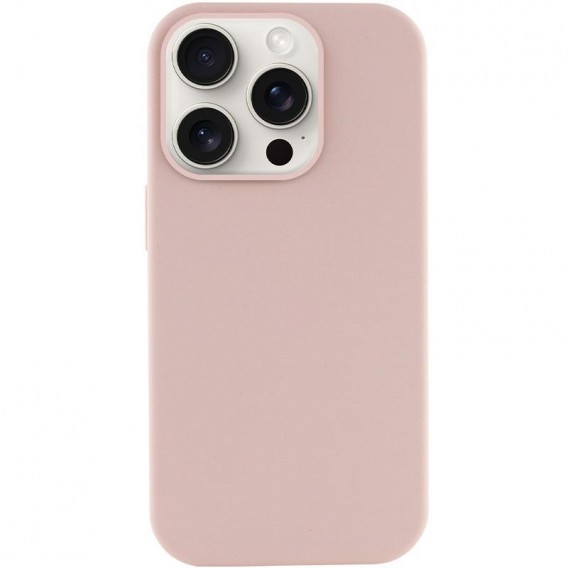 Чехол Silicone Case (AA) NO LOGO with MagSafe для Apple iPhone 14 Pro Max (6.7 дюйма) Розовый / Pink Sand