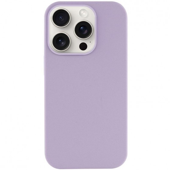 Чехол Silicone Case (AA) NO LOGO with MagSafe для Apple iPhone 14 Pro Max (6.7") Сиреневый / Lilac