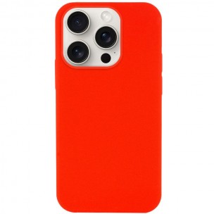 Чохол Silicone Case (AA) NO LOGO with MagSafe для Apple iPhone 15 Pro (6.1") Червоний / Red