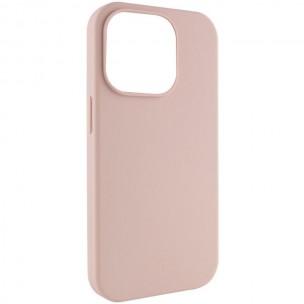 Чехол Silicone Case (AA) NO LOGO with MagSafe для Apple iPhone 15 Pro (6.1 дюйма) Розовый / Pink Sand