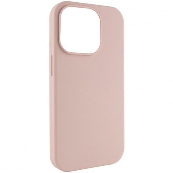 Чохол Silicone Case (AA) NO LOGO with MagSafe для Apple iPhone 15 Pro (6.1") Рожевий / Pink Sand
