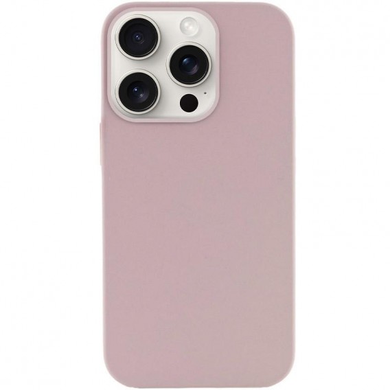 Чохол Silicone Case (AA) NO LOGO with MagSafe для Apple iPhone 15 Pro (6.1") Сірий / Lavender