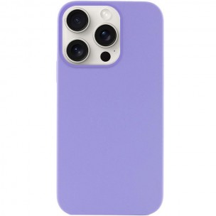 Чехол Silicone Case (AA) NO LOGO with MagSafe для Apple iPhone 15 Pro (6.1 дюйма) Сиреневый / Dasheen