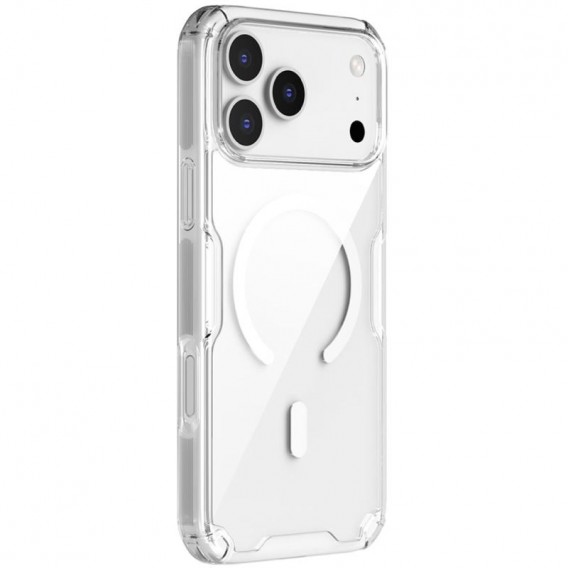 TPU чохол Nillkin Nature Pro Magnetic для Apple iPhone 17 Pro (6.3") Безбарвний (прозорий)