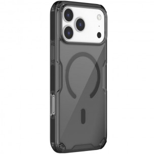 TPU чехол Nillkin Nature Pro Magnetic для Apple iPhone 17 Pro (6.3 дюйма) Черный (прозрачный) TPU чехол Nillkin Nature Pro Magnetic для Apple iPhone 17 Pro (6.3 дюйма) Черный (прозрачный)