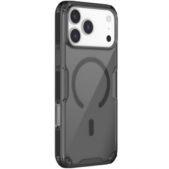 TPU чехол Nillkin Nature Pro Magnetic для Apple iPhone 17 Pro Max (6.9") Черный (прозрачный)