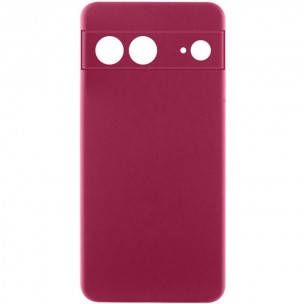 Чехол Silicone Cover Ummi Lakshmi Full Camera (AA) для Google Pixel 7 Бордовый / Marsala