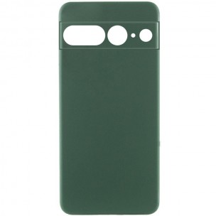 Чохол Silicone Cover Ummi Lakshmi Full Camera (AA) для Google Pixel 7 Pro Зелений / Dark green
