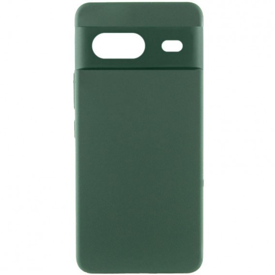 Чехол Silicone Cover Ummi Lakshmi Full Camera (AA) для Google Pixel 8a Зеленый / Dark green