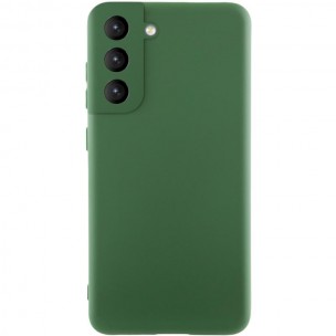 Чохол Silicone Cover Ummi Lakshmi Full Camera (AA) для Samsung Galaxy S21 FE Зелений / Dark green