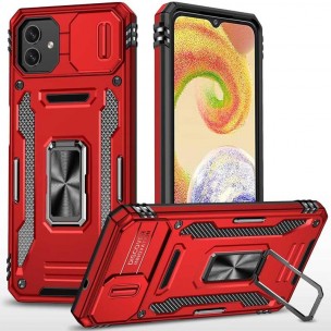 Ударостійкий чохол Camshield Army Ring для Samsung Galaxy A07 Червоний / Red