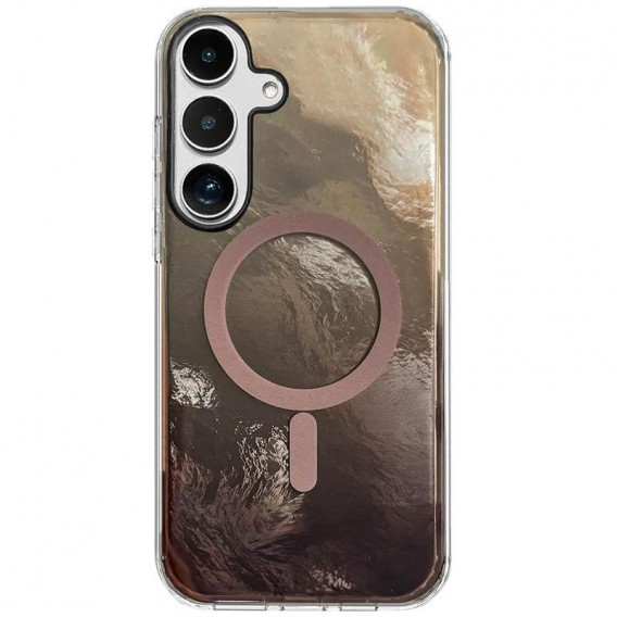 Чохол TPU Shiny Mountain (MagFit) для Samsung Galaxy S25 FE Chocolate