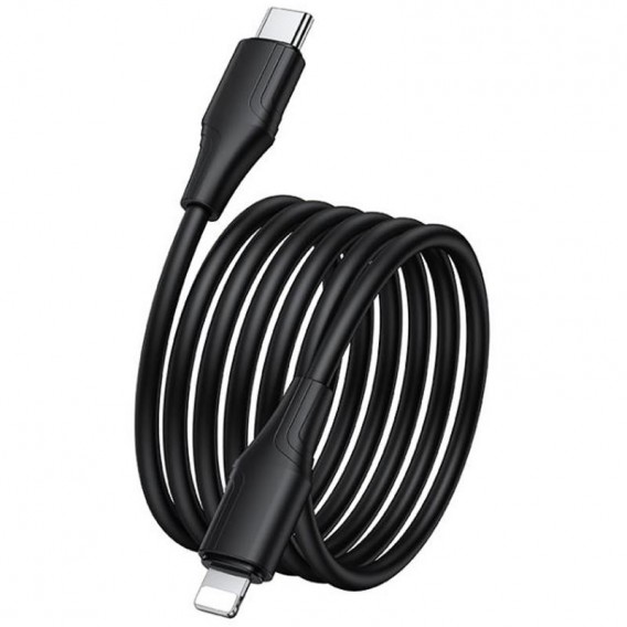 Дата кабель Hoco X124 Bien silicone Type-C to Lightning 27W (1m) Black